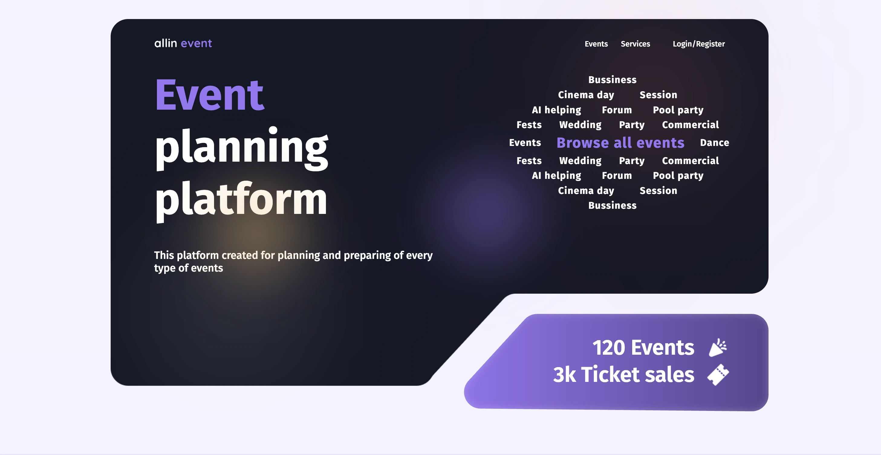 AllinEvent platform